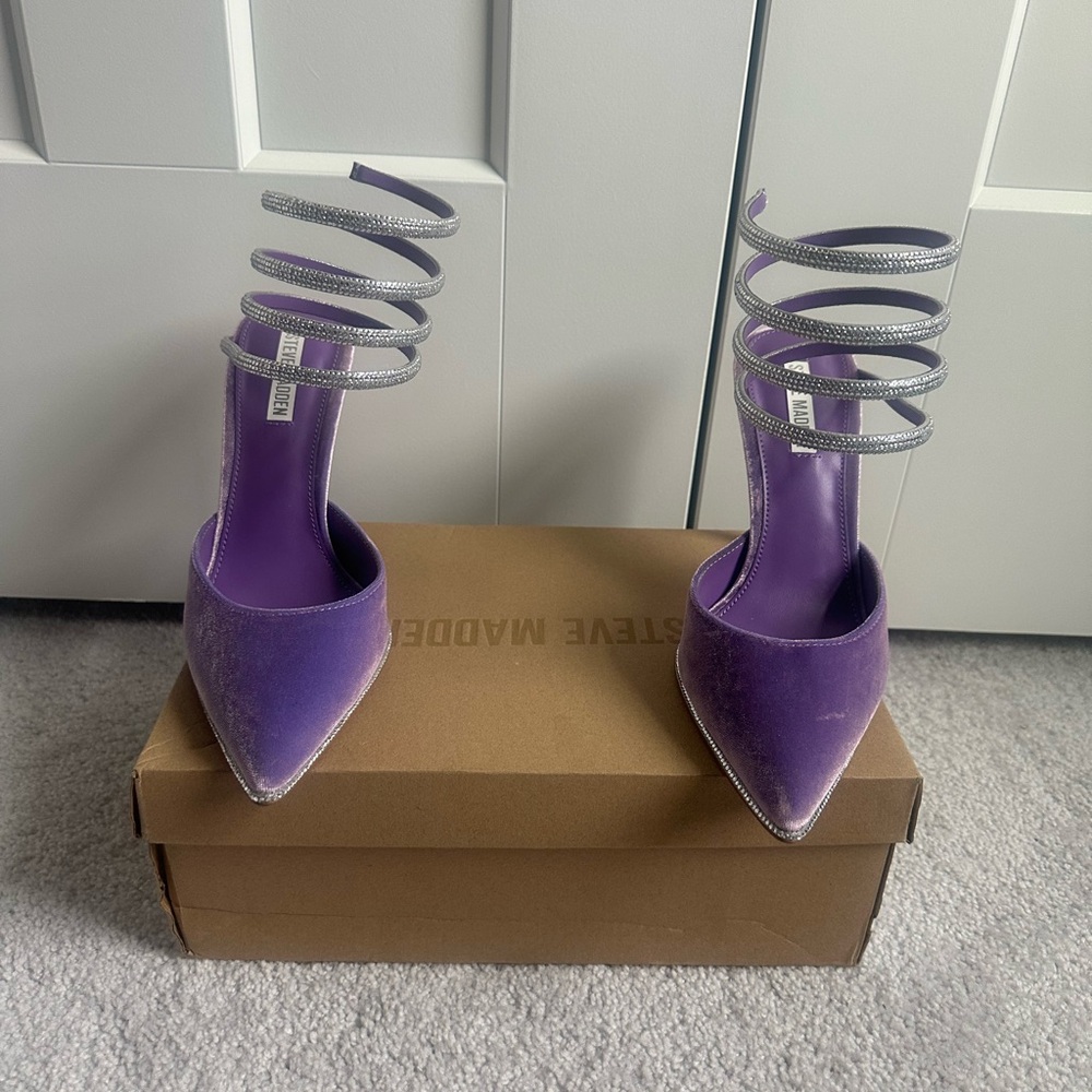 Steve Madden Purple Stiletto Heels - Picture 13 of 17